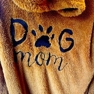 Fun fuzzy long sleeve shirt Dog Mom